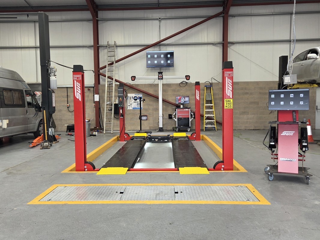 James Dudley Auto Services servicing ramps